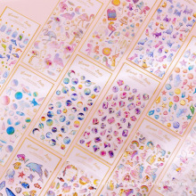 Unicorn crystal stickers creative scrapbook decoration stickers student diary DIY stickers